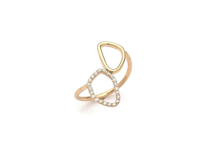 14 KT Yellow Gold Plated Delicate Ring